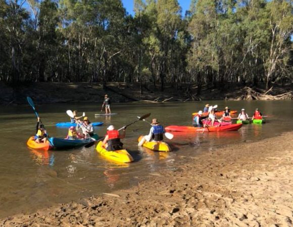 Kyaking on murrumbidgee river scaled